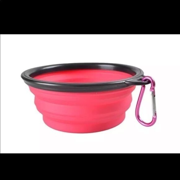 Collapsible Dog Pet Folding Silicone Travel Bowl​ - Picture 9 of 12